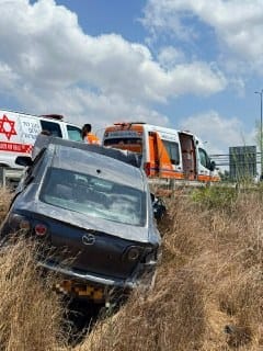 ארבעה נפצעו קל בתאונה בכביש 9 סמוך למחלף אליכין