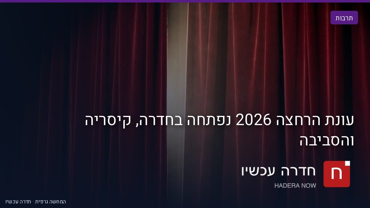 איור: בינה מלאכותית — עונת הרחצה 2026 נפתחה בחדרה, קיסריה והסביבה