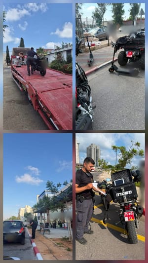 אכיפה מוגברת בחדרה ואור עקיבא: דוחות, השבתת רכב ותפיסת חשודים
