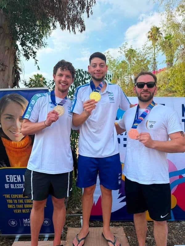 השחיין החדרתי דניל קוט זכה במדליית כסף במשחקי המכביה