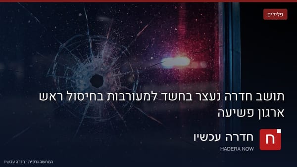 איור: בינה מלאכותית — תושב חדרה נעצר בחשד למעורבות בחיסול ראש ארגון פשיעה